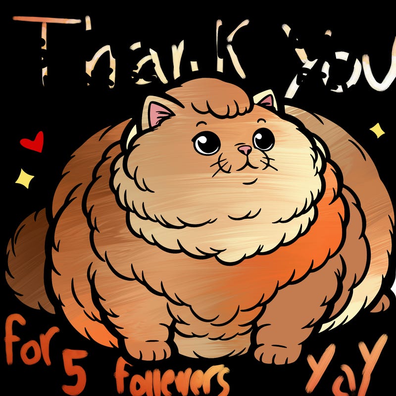 super big fat chunky realistic super fluffy cat