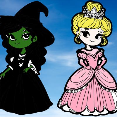 elphaba and glinda