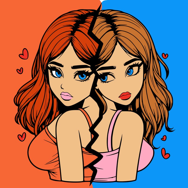 realistic girl split