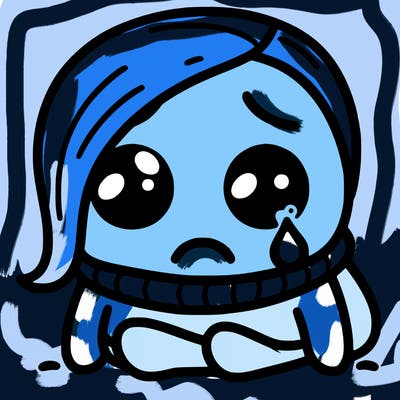 kawaii inside out character of sadness