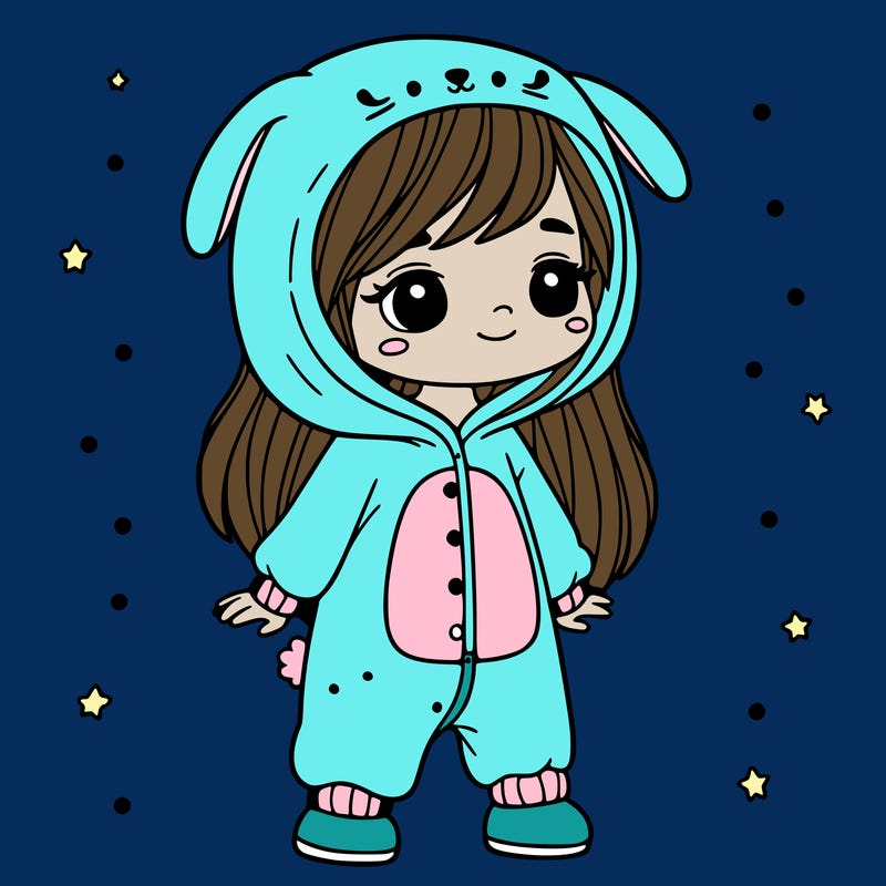 girl in onesie