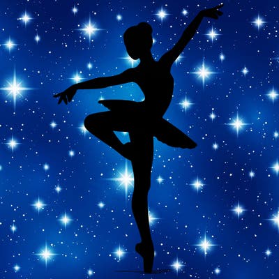 realistic person doing ballet