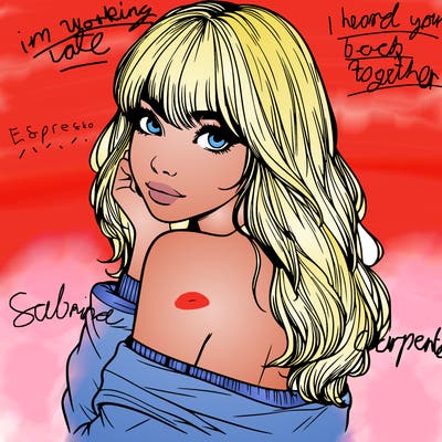 realistic girl with bangs looking over her shoulder