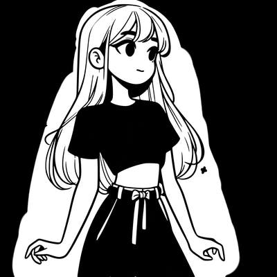 girl in a cute crop top