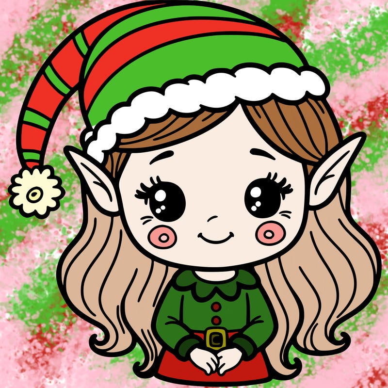 christmas elf girl