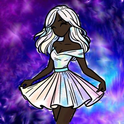 woman in skirt