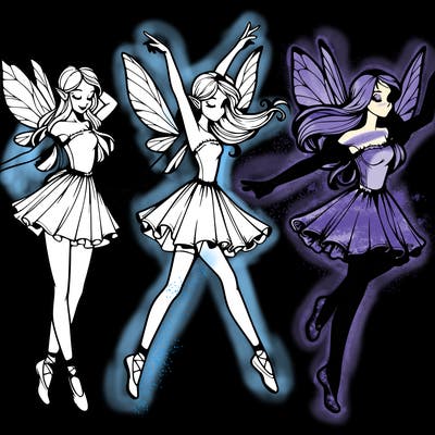 realistic dancing fairy