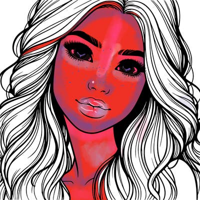 beautiful realistic girl