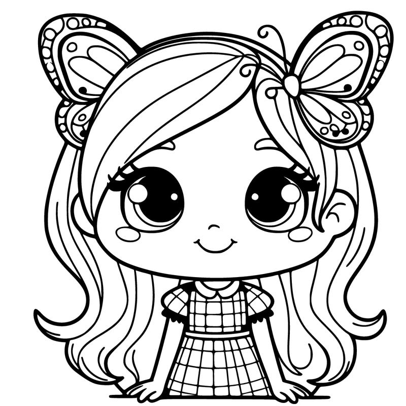 girl with butterfly wings