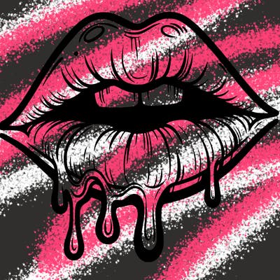 lips that look realistic and drip