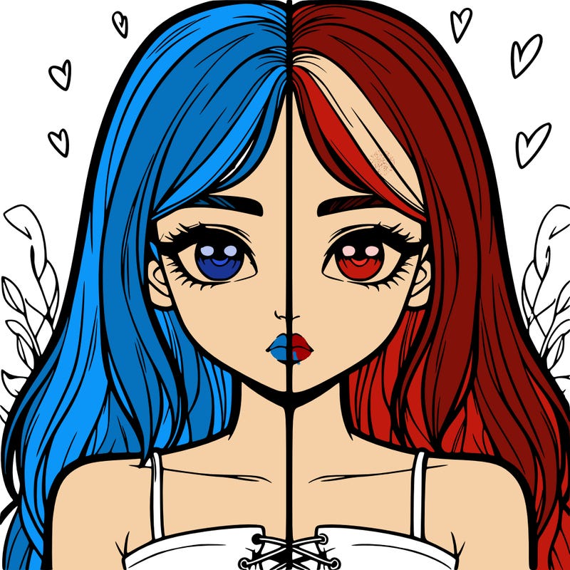 realistic girl split