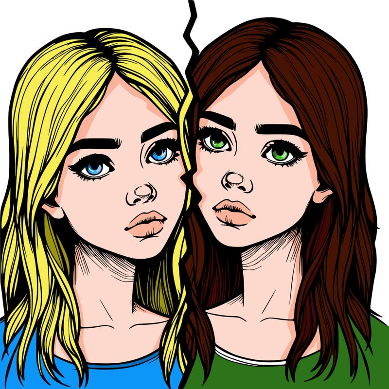 realistic girl split