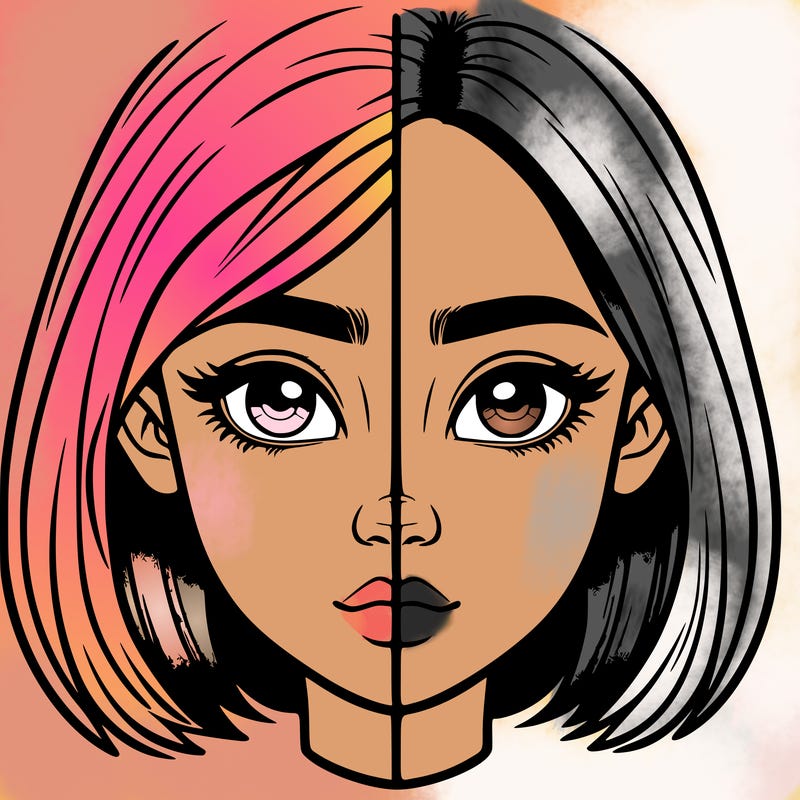 realistic girl split