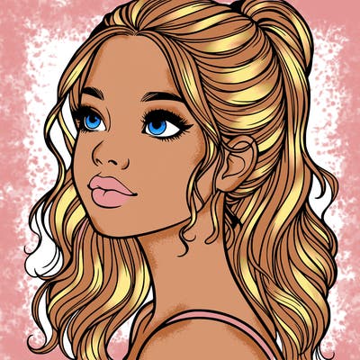 beautiful realistic girl