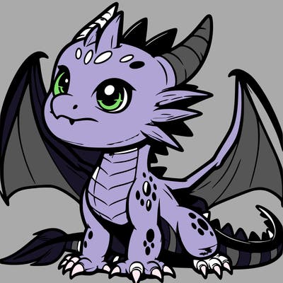 fierce baby night dragon