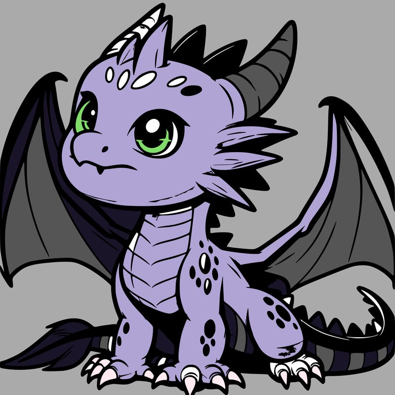 fierce baby night dragon