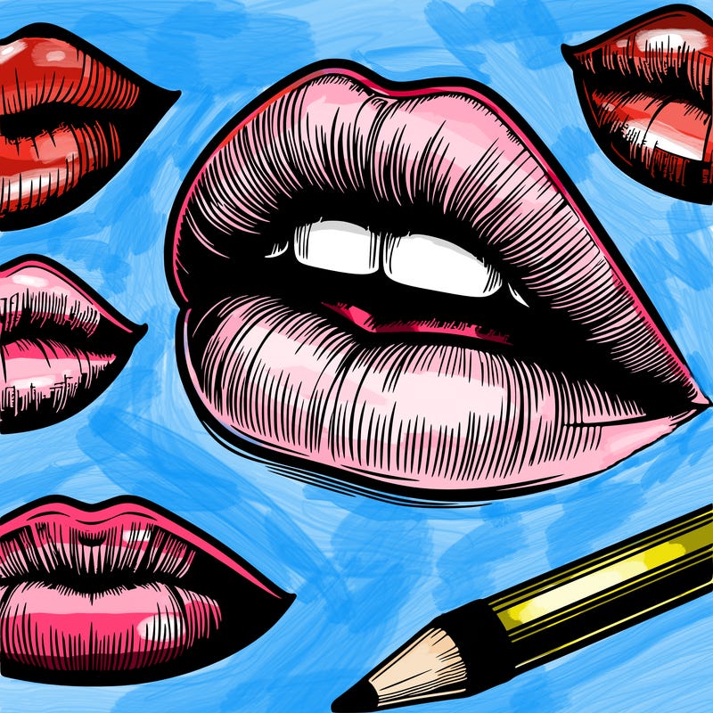 realistic  lips