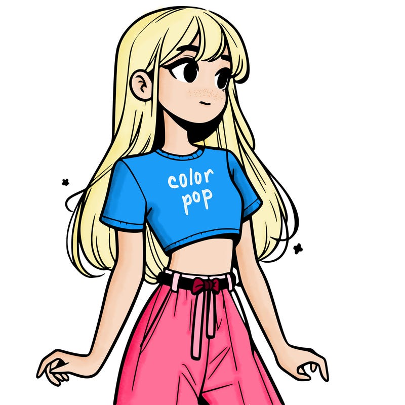 girl in a cute crop top