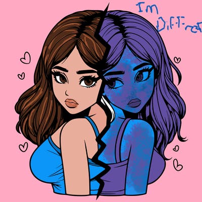 realistic girl split