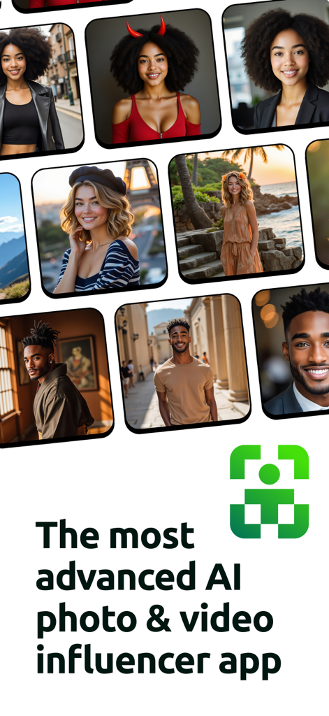 Pose AI: Photo & Video Studio - A collection of AI-generated professional headshots and creative portraits from Pose AI.