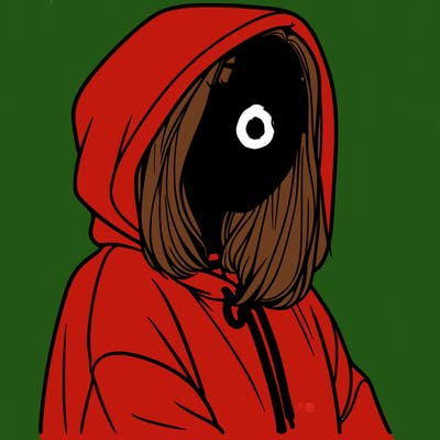 a realistic girl in a hoodie