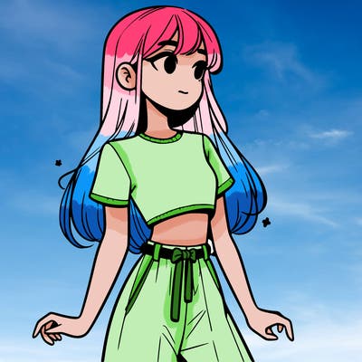 girl in a cute crop top