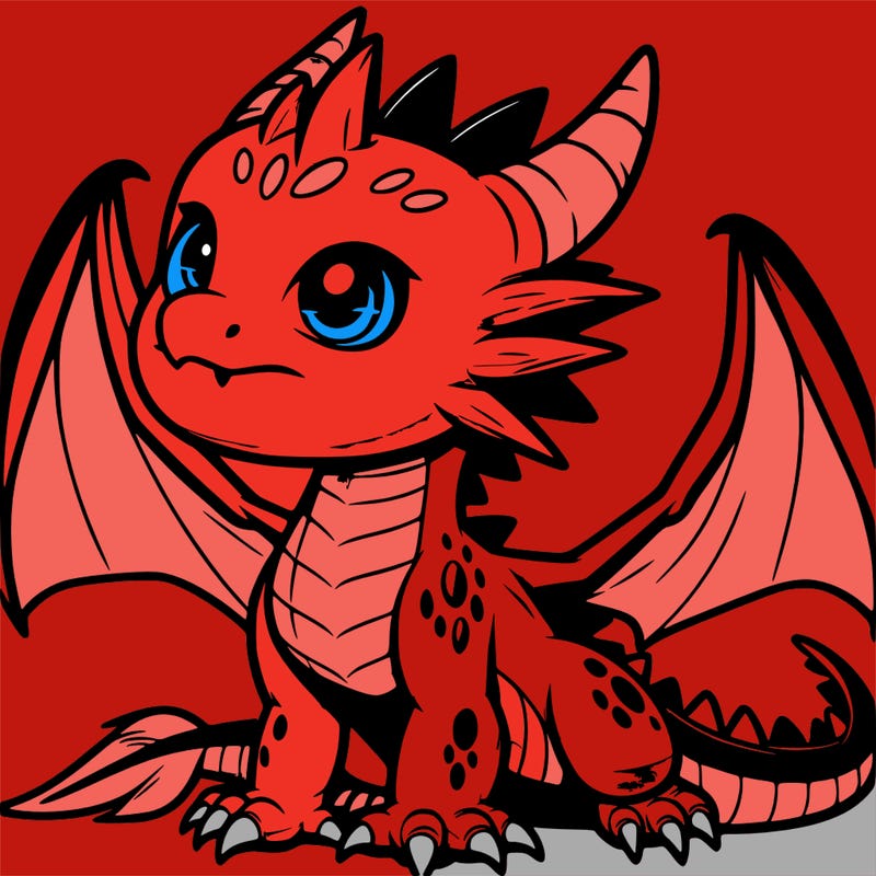 fierce baby night dragon