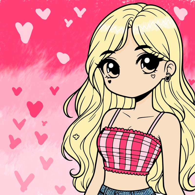 pretty girl in cute crop top