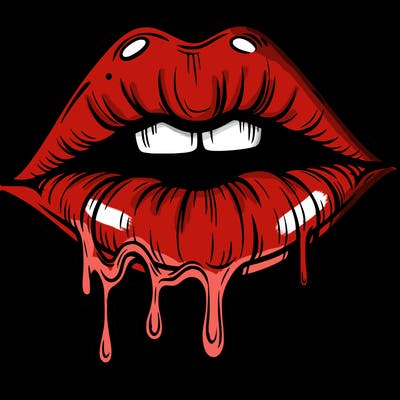 lips that look realistic and drip