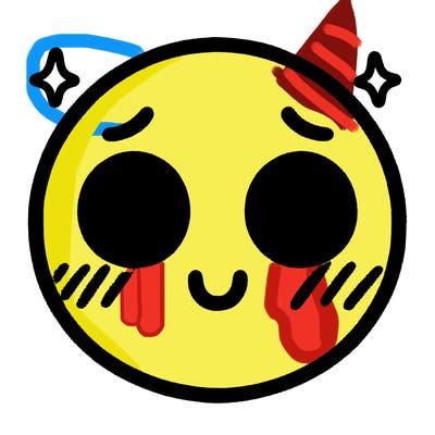 blushing emoji face