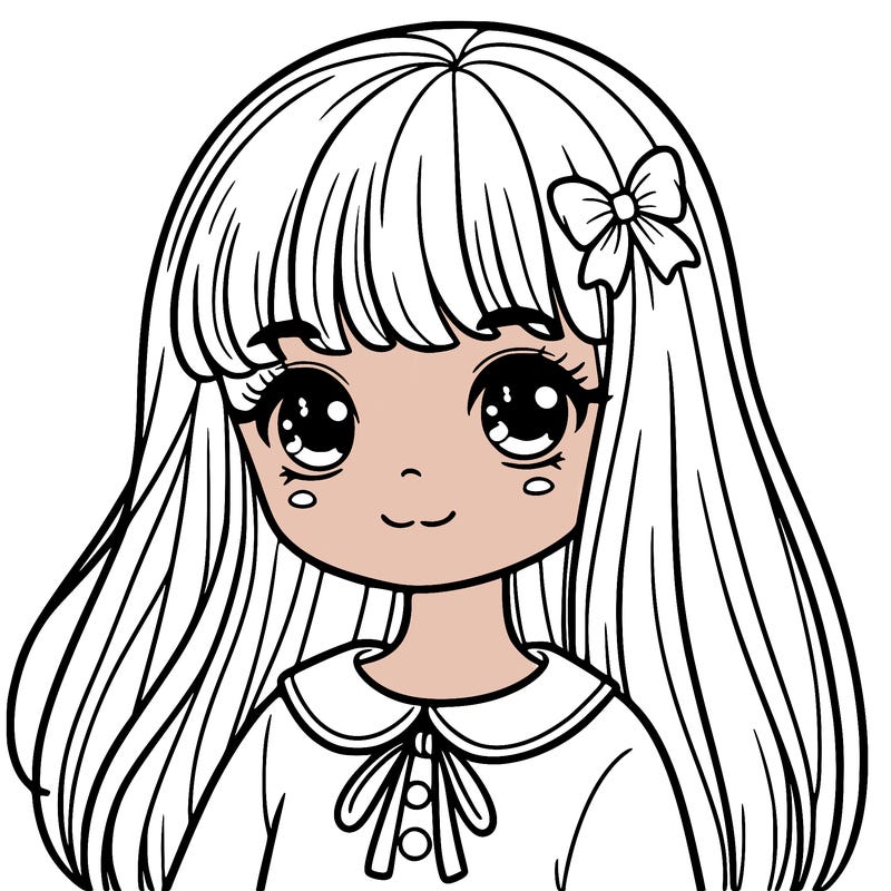 girl with bangs