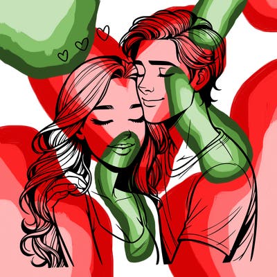 realistic couple