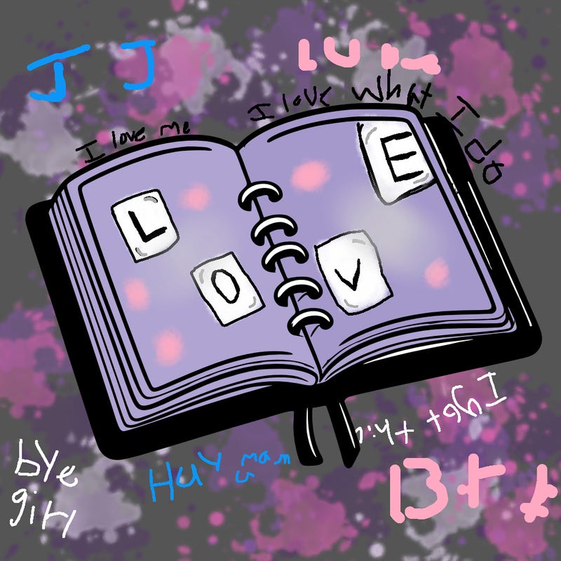open note book blank