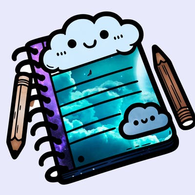 blank lined notebook