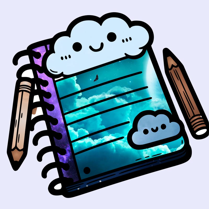 blank lined notebook