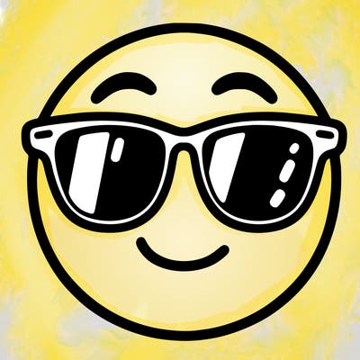 emoji with sunglasses