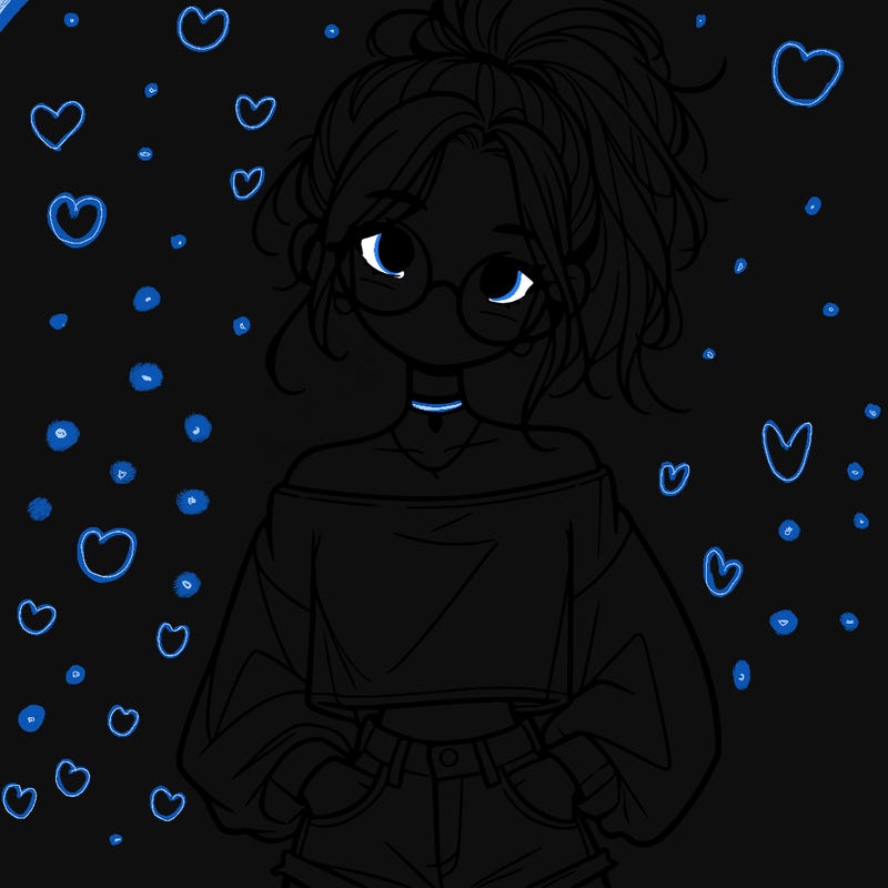 girl with a messy ponytail glasses a baggy crop top and jean shorts