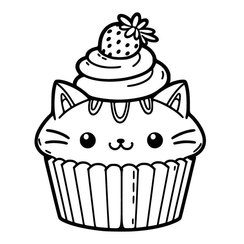 cat cupcake