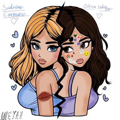 realistic girl split