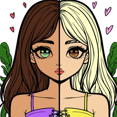 realistic girl split