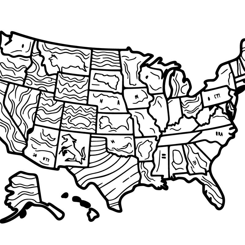 united states map