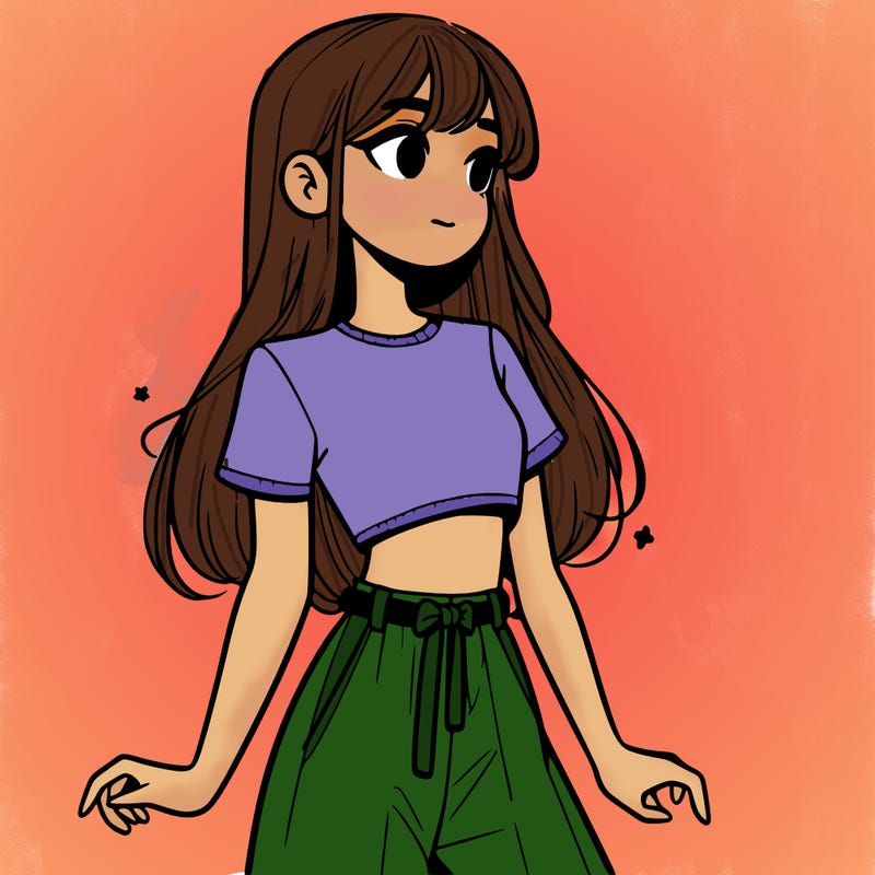 girl in a cute crop top