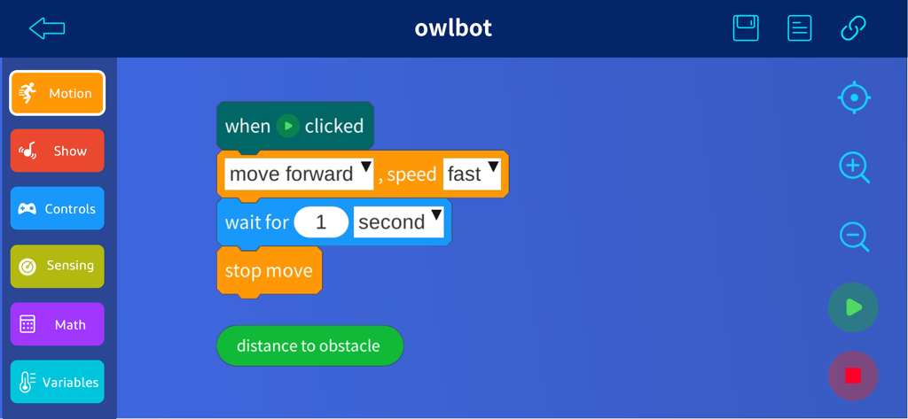 ElegooKit - Interfaz de programación por bloques visuales para programar un robot Elegoo