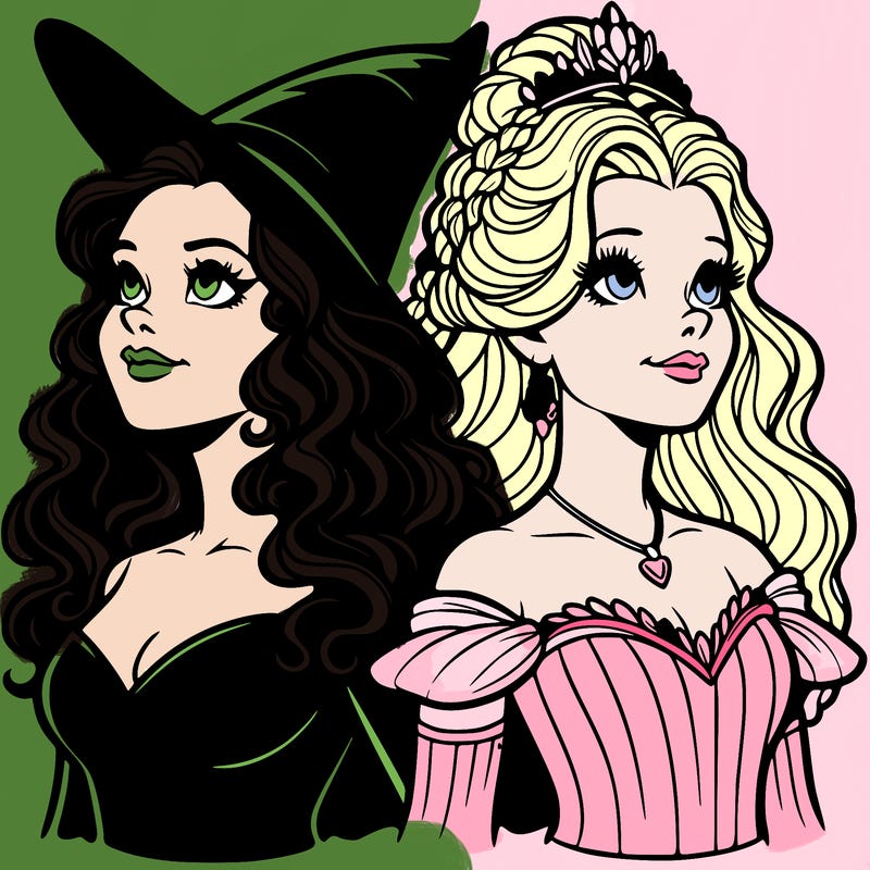 'elphaba and glinda (realistic)