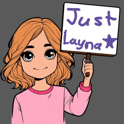 realistic girl holding up a sign