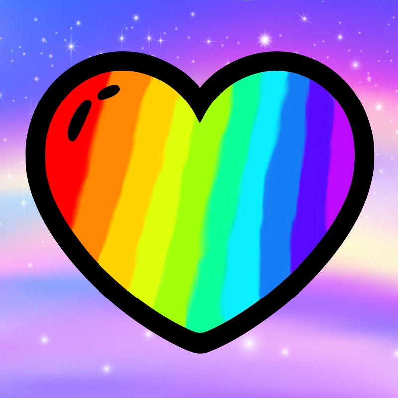 a blank heart