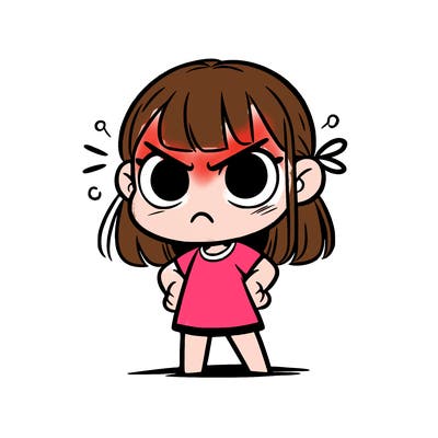 angry girl