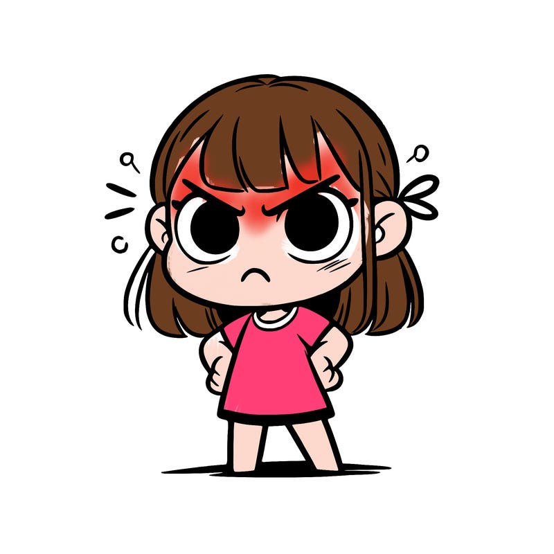 angry girl
