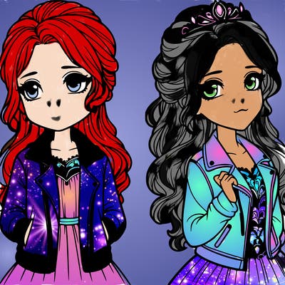 a princess with a jacket realistic