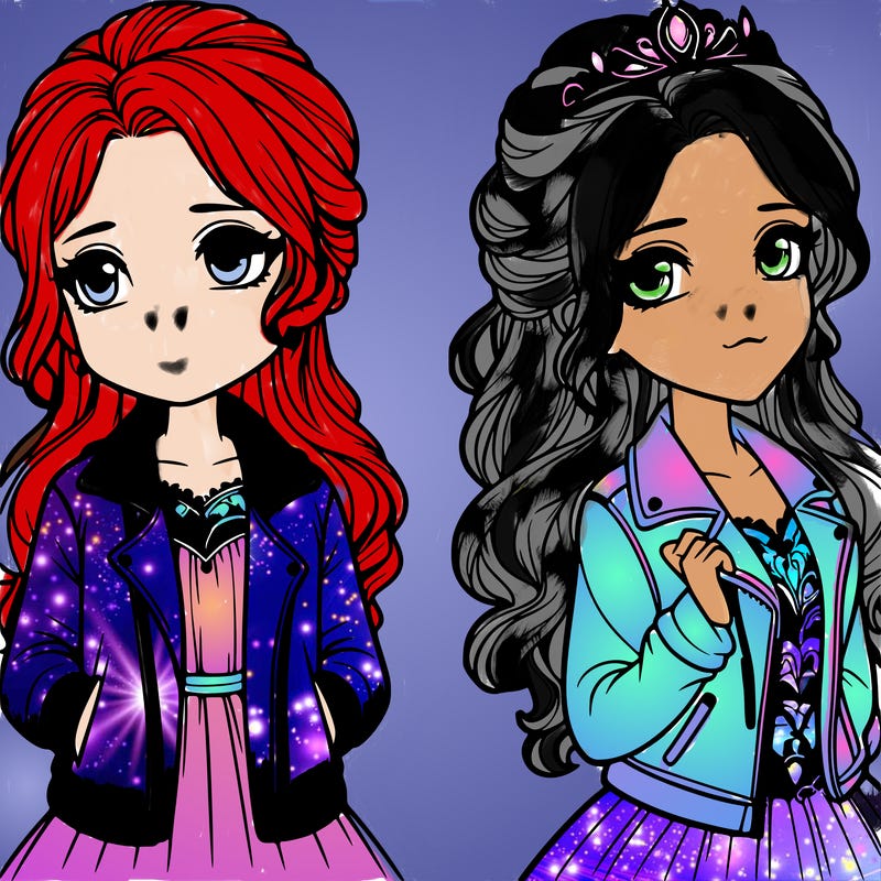 a princess with a jacket realistic